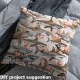 thumbnail image 2 of Feelyou 3D Shark Teens Fabric by the Yard 1 Yard, Underwater World Home Decor Fabric by the Yard, Cartoon Marine Coral Sewing Fabric, Ultra Soft Home Decor, 2 of 6