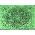 thumbnail image 1 of Ahgly Company Indoor Rectangle Persian Emerald Green Traditional Area Rugs, 2' x 5', 1 of 4