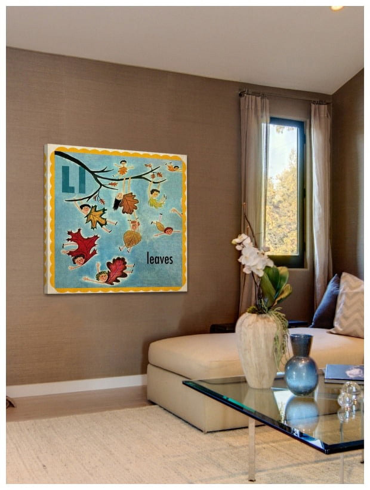 Marmont Hill "Leaves" by Curtis Painting Print on Canvas