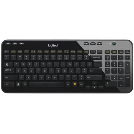 Logitech - K360 Full-size Wireless Scissor Keyboard - Black