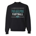 thumbnail image 2 of Wild Bobby, Philadelphia PHI Hometown City Football Fan Pride Sports Unisex Crewneck Graphic Sweatshirt, Black, 3XL, 2 of 3
