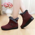 thumbnail image 6 of gakvbuo Snow Boots For Women Short Boots Large Size Insulation Outdoor Women Snow Boots Round Toe Shoes Slip On Casual Zipper Boots, 6 of 6