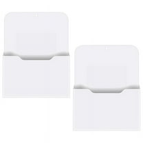New Arrivals 2 Pack Magnetic File Holder - Paper Holder, Pocket Organizer,Hanging Wall Organizer Office Supplies Storage, Magazine Mail Case for ,Planners,Letter