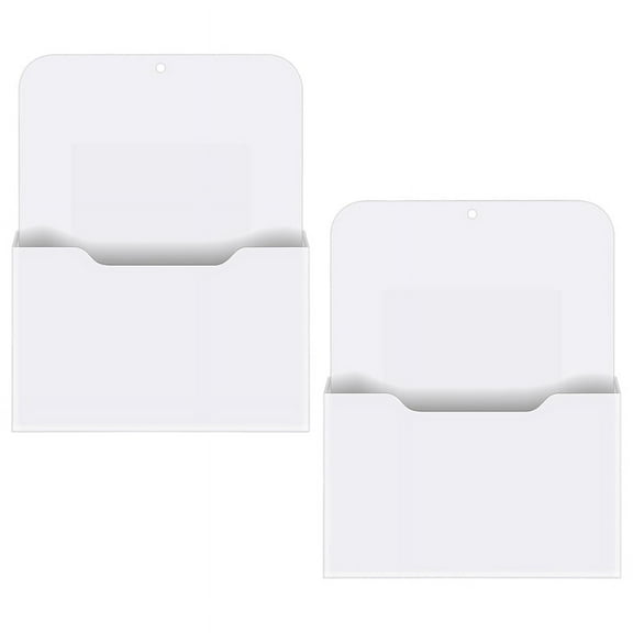 New Arrivals 2 Pack Magnetic File Holder - Paper Holder, Pocket Organizer,Hanging Wall Organizer Office Supplies Storage, Magazine Mail Case for ,Planners,Letter