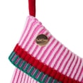 Packed Party "Happy Holidays" Multicolor Striped Knit Stocking Holiday