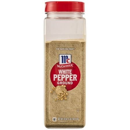 McCormick Non-GMO Kosher Ground White Pepper, 18.0 oz Bottle
