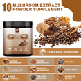 thumbnail image 4 of Mushroom Coffee - Organic Instant Coffee Mix with Reishi, Cordyceps, Lion's Mane, Chaga & Turkey Tail Mushrooms - Mushroom Coffee Powder for Energy, Mental Clarity & Focus, 140g/5oz, 2 PACK, 4 of 8