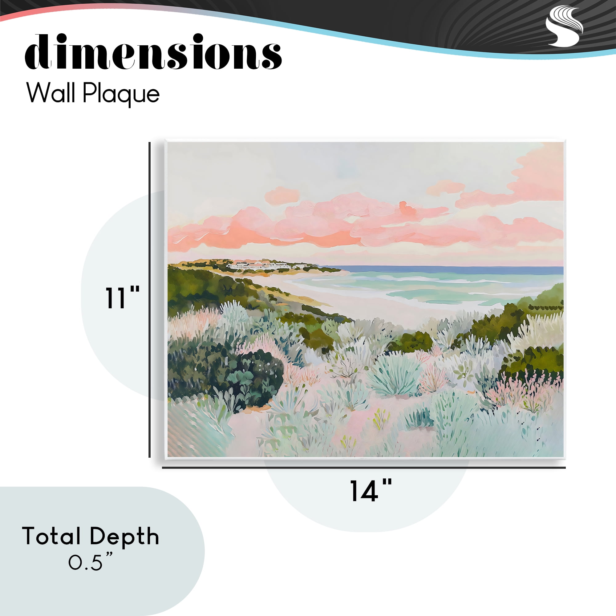 Stupell Industries Beach Grasses & Pastel Skies Wall Plaque Art, design by The Prints Vibe