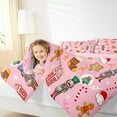 thumbnail image 4 of Homewish Pink Christmas Nutcracker Queen Comforter Set, Cute Santa Claus Bedding Sets, Teens Kids Boys Girls Reversible Bedding Comforter Set, Microfiber Bedroom Decor, 3-Piece, 4 of 8