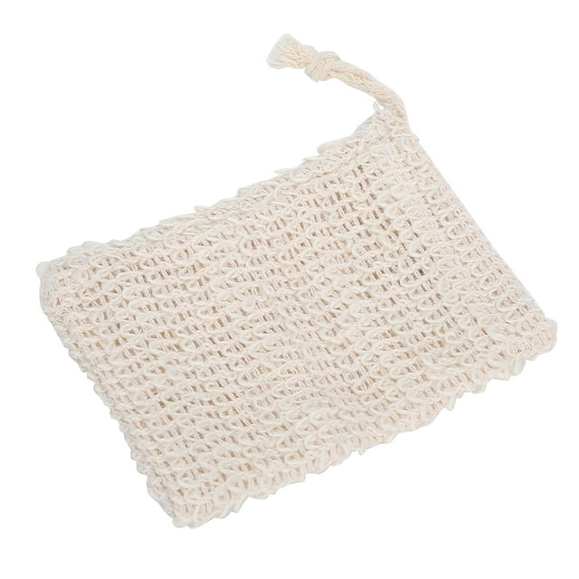 Bolsa de malla para guardar jabón, bolsa de jabón de ramio natural, bolsa de jabón de ramio, bolsas de baño exfoliantes, tecnología de vanguardia