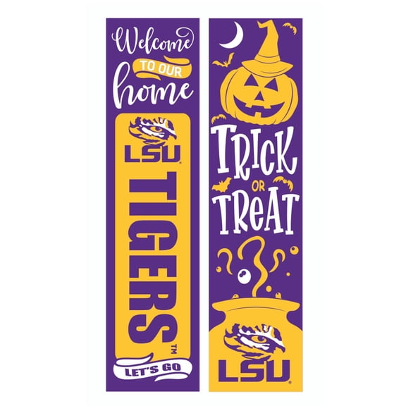 LSU Tigers 47" Double Sided Halloween Leaner Fan Sign
