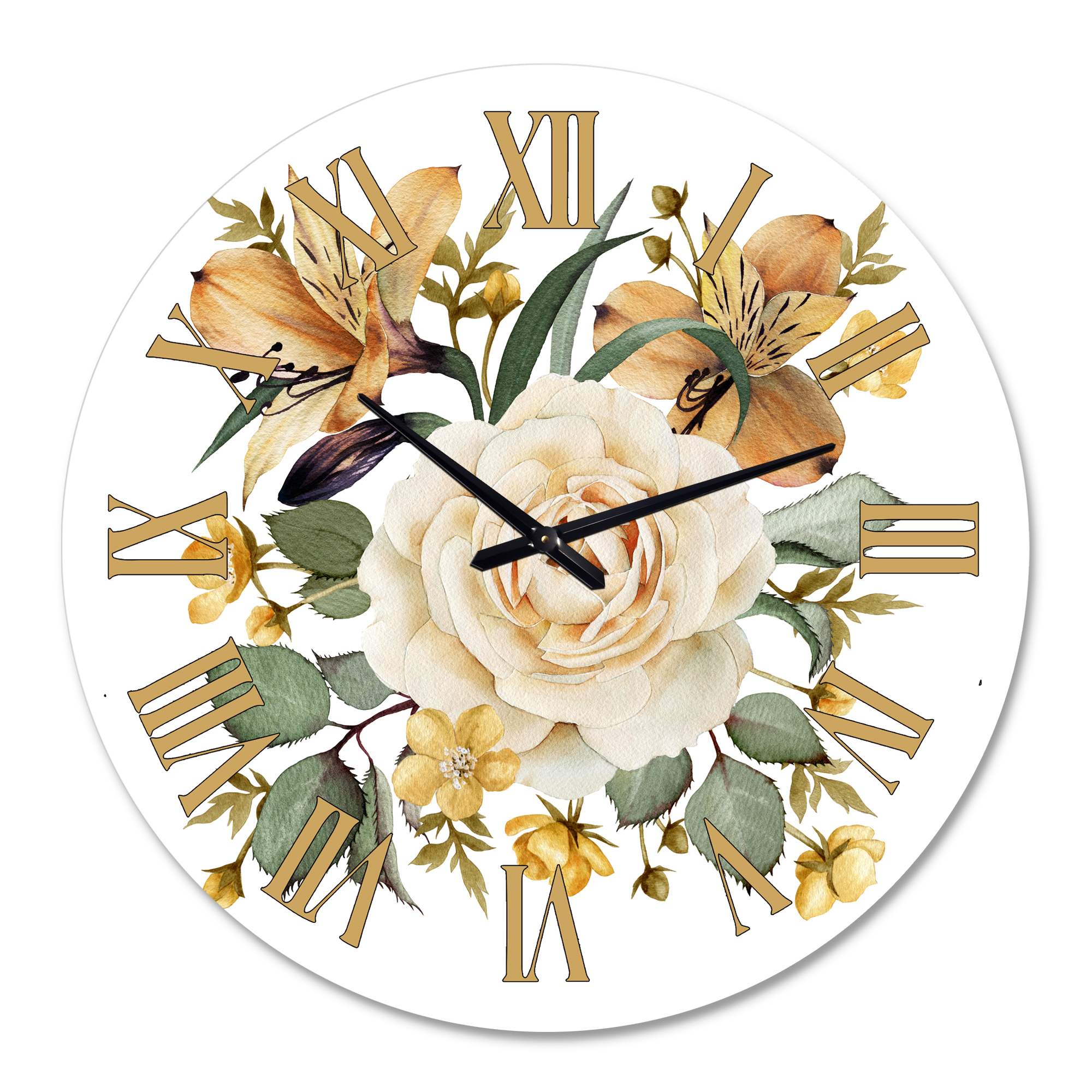 Designart 1 in Quartz Traditional Wall Clock