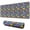 Colorful Dinosaurs Floral, variant on Long Mouse Pads for Desk,Colorful Dinosaurs Floral Motifs Pattern Desk Mats on Top Of Desks, Desk Mouse Pad Extra Large with 3mm Non-Slip Base and Stitched Edge for Gaming,Office,Work,Home 31.5"x11.8"