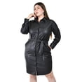 thumbnail image 1 of Vestido camisero efecto piel Roman Fashion /Tallas Extras 723 (Negro) negro 42, 1 of 6