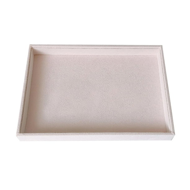 Caja de soporte de Bandeja de almacenamiento de exhibición Sunnimix Bandeja de terciopelo para joyas Estilo 01