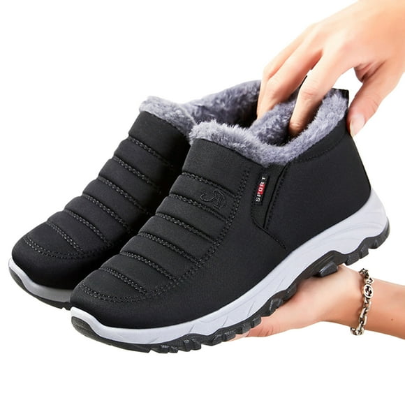 Styesk Boots for Men Men's Casual Thick Bottom High Top Boots Leather Fleece Winter Warm Shoes Walk Motorcycle Boots Men