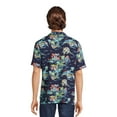 thumbnail image 3 of Star Wars Men’s and Big Men’s Tropic Baby Yoda Button Front Shirt with Short Sleeves, Sizes S-3XL, 3 of 5