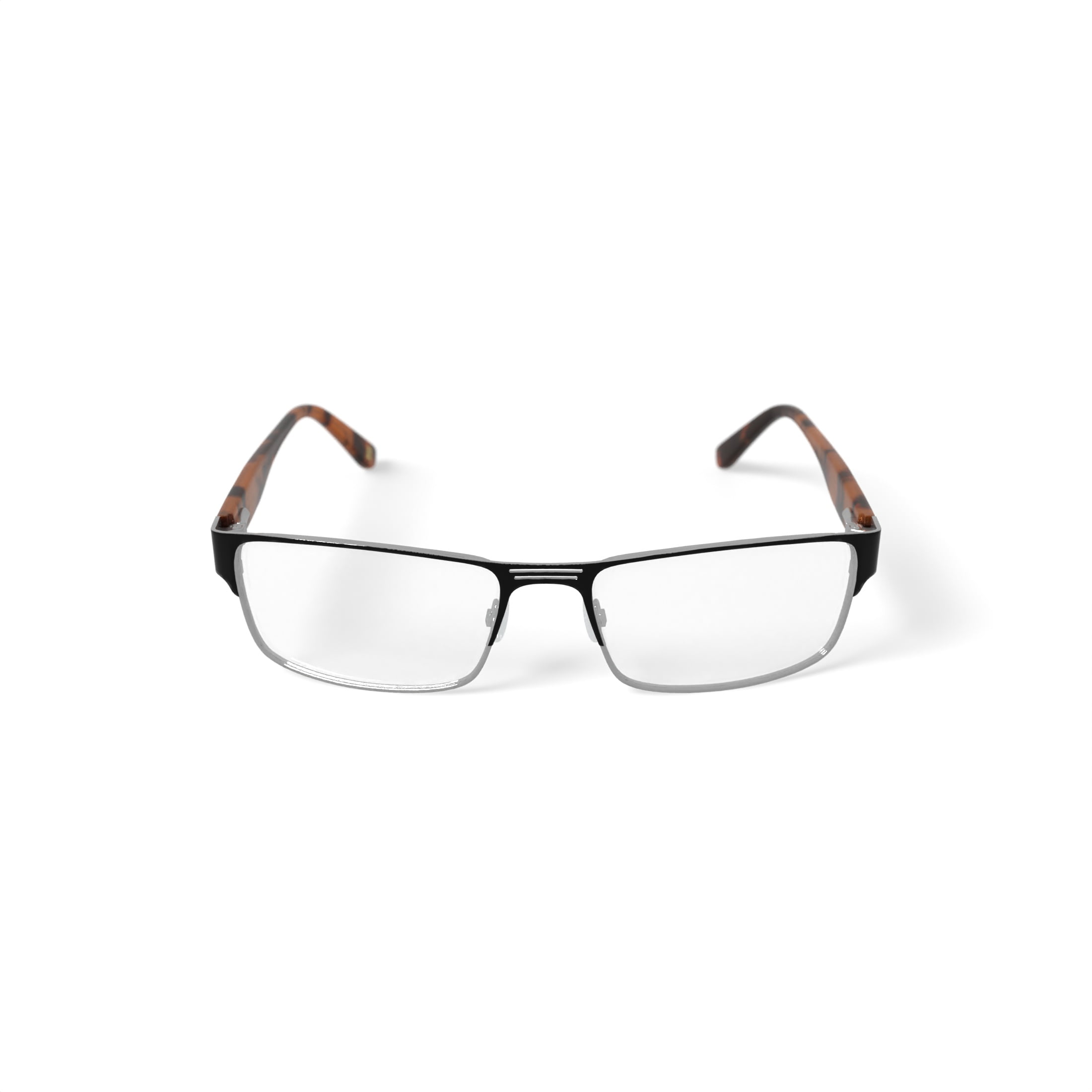 Randy Jackson Men's RJ 1055 Rectangular Prescription Eyeglasses with Case, Black/Gold