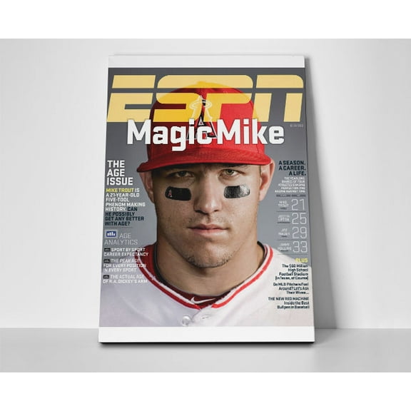 Mike Trout ESPN Poster or Wrapped Canvas
