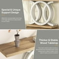 thumbnail image 4 of Tribesigns 55" Console Table with Geometric Base, Wooden Entryway Table, 4 of 5