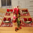thumbnail image 6 of Clearance! Boovnll 4th of July Placemats Set of 4, 12x16" Red Blue Stars Linen Placemats, Heat-Proof Place Mats for Memorial Day Patriotic Party Kitchen Dining Table Decor, 4th of July Decorations, 6 of 6
