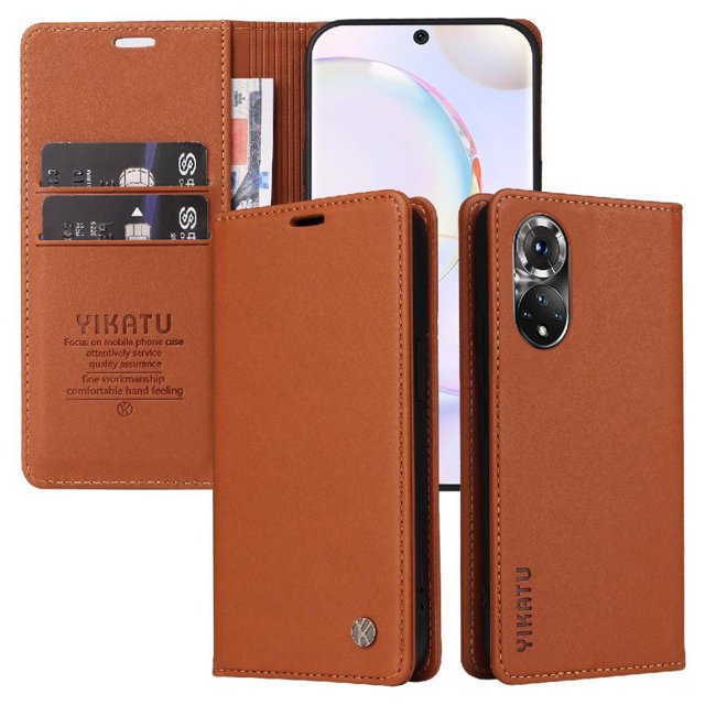 Funda para Honor 50 5G Estuche de Cuero PU Tipo Cartera con Ranuras para Tarjetas y Cierre Magnético