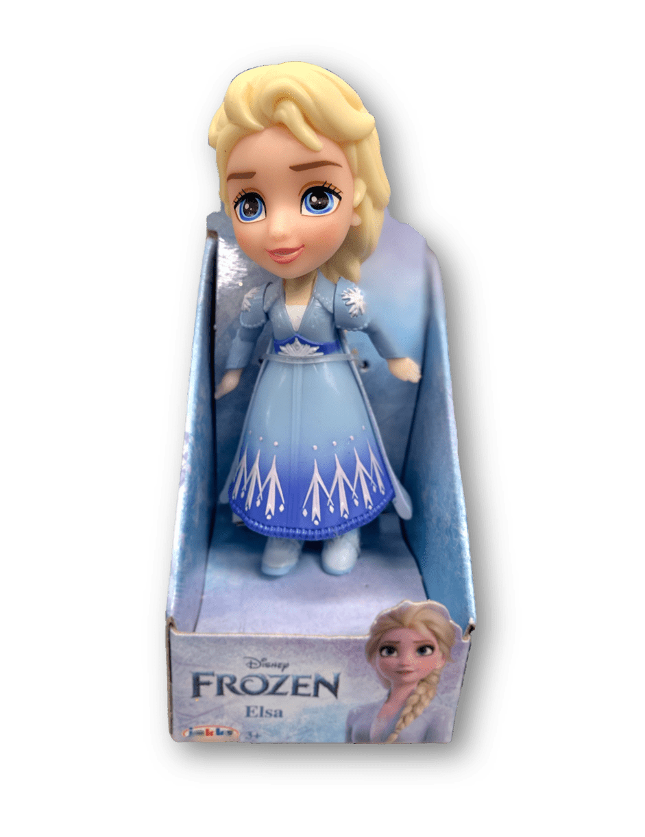  Disney Princess Poseable Elsa Movie Dress Mini Toddler Glitter  Frozen Doll 3 : Toys & Games