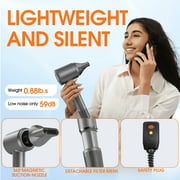 Posrue High-Speed Hair Dryer with 110,000 RPM Brushless Motor and 200 Million Negative Ions, Gray