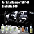 thumbnail image 2 of Bombillas LED de coche para Alfa Romeo 159, 147, Giulietta 940, lámparas de lectura de cúpula Interior, espejo de tocador, guantera, luces de maletero, accesorios, 2 of 4
