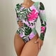 thumbnail image 3 of Traje de Baño Impreso de las Mujeres, Conservador de una Pieza con Cuello Redondo para la Playa Y la Piscina, Sexy Casual Conjunto de Trajes de Baño de Verano, 3 of 4