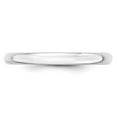 thumbnail image 2 of 10K White Gold Ring Band Wedding Standard Half Round, 2 of 3