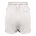 thumbnail image 6 of CPNG Girls Casual Shorts Elastic High Waist Shorts Solid Color Summer Comfy Loose Shorts with Pockets(White,4-5 Years), 6 of 9