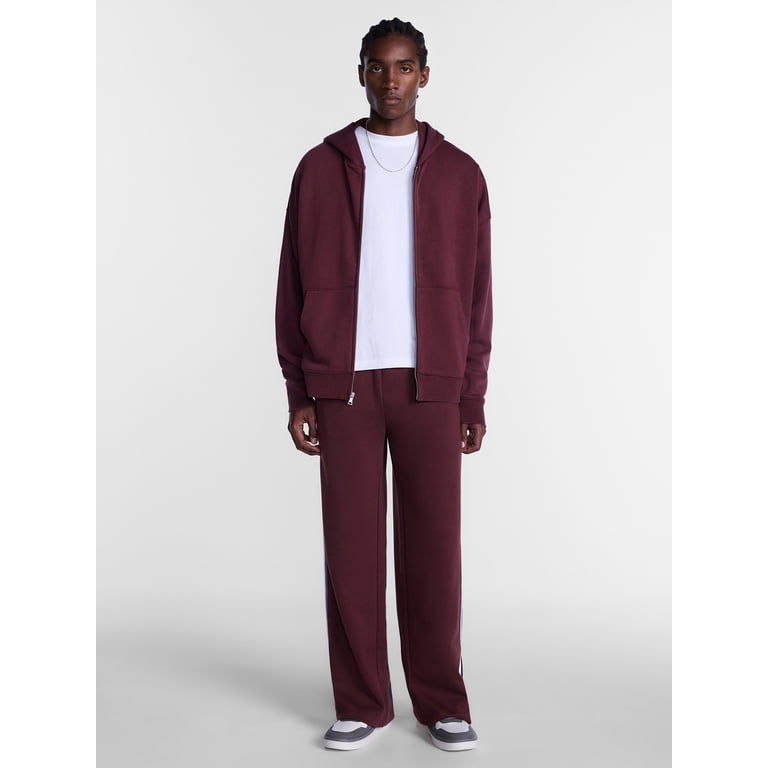 No Boundaries Men's Boxy Oversized Zip Hoodie photo 3