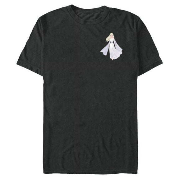 Disney Frozen Snow Queen Elsa Small Pose - Short Sleeve Blended T-Shirt for Adults - Customized-Dark Heather