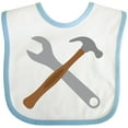 thumbnail image 3 of Inktastic Future Carpenter Tools Hammer Wrench Boys Baby Bib, 3 of 4