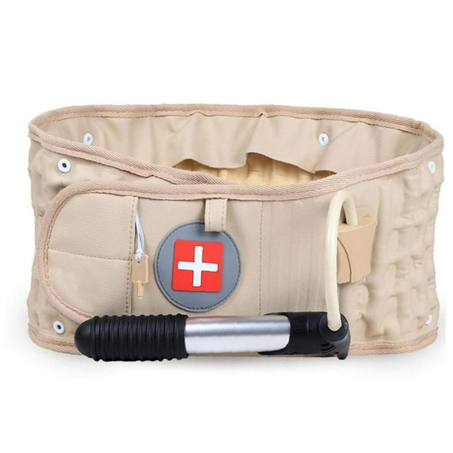 Jinsinto Back Decompression Lumbar Belt Inflatable Lumbar Support Khaki Spinal Traction Belt Back Belt