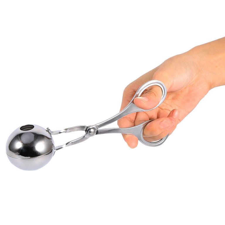 Meat Baller, 1.38“Stainless Steel Meatball Scoop Ball Maker with Detachable  Anti-Slip Handles, None-Stick Meatball Cutter, Kitchen Mold Tools for