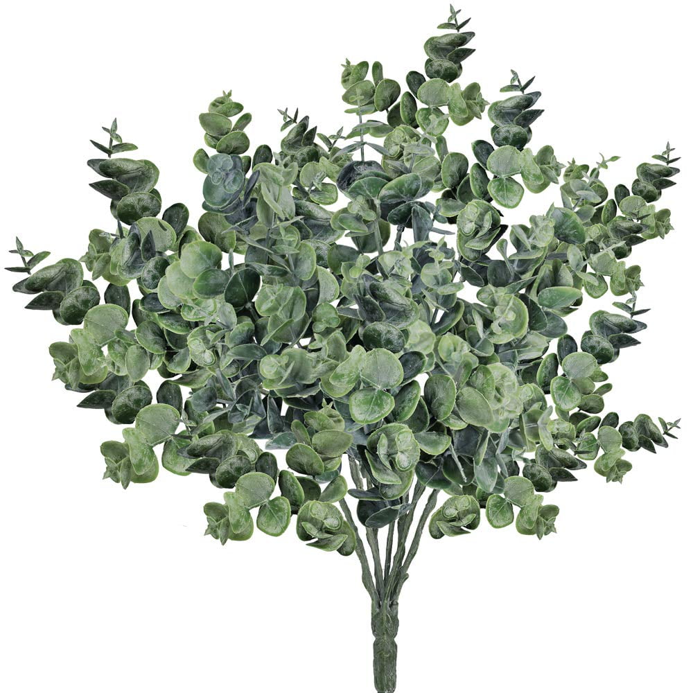 Supla Pack of 3 Faux Eucalyptus Leaves Spray Artificial Greenery Stems