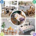 thumbnail image 5 of Vintage Butterfly Flower Pattern Rectangle Tablecloth 60"x120",Waterproof Polyester Rectangle Table Cloth, Wipeable Spillproof Polyester Tablecloth for Dining, Camping, Indoor and Outdoor, 5 of 6