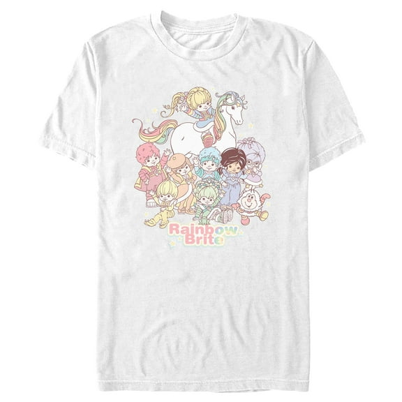 Men's Rainbow Brite Pastel Party Graphic T-Shirt