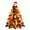 J, variant on OCLUN Christmas Patchwork Quilt Tree DIY Craft Kit, Festive Tabletop Christmas Tree Decor with Removable Doll Ornaments,With Light,K
