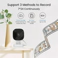 thumbnail image 5 of 2K Camera With Color Night 24/7 Recording & Smart Alerts 2.4G WiFi Indoor Camera For Home Yard Garden Farm Easy Install,white, 5 of 12