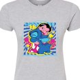 thumbnail image 3 of Disney - Lilo & Stitch - Lilo Stitch Hug - Juniors Fitted Graphic T-Shirt, 3 of 5