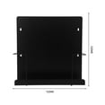 thumbnail image 2 of LOLIPPYY Minimalist Wall Shelf For Vinyl Records Black Metal 1Pack Display, 2 of 8