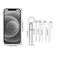 thumbnail image 3 of Tooth Care Tooth Cleaning 4Pcs Stainless Steel Tooth Hygiene Kit Tooth Tooth Scraper Probe Tweezers Tool, Household Toothpicks 8.8*1.7*1.7cm, 3 of 9