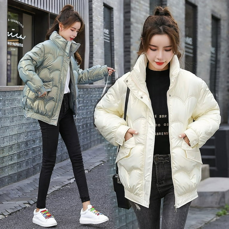 DanceeMangoo Winter Jacket Women Korean Short Coat Women Clothing Thicken  Warm Coats and Jackets for Women Loose Parkas Parka Femme Zm - Walmart.com