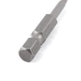 thumbnail image 3 of Puntas de destornillador magnéticas de 50 mm de largo, 1/4" de vástago hexagonal, cabeza triangular de 2.3 mm, 5 piezas, color gris, 3 of 3