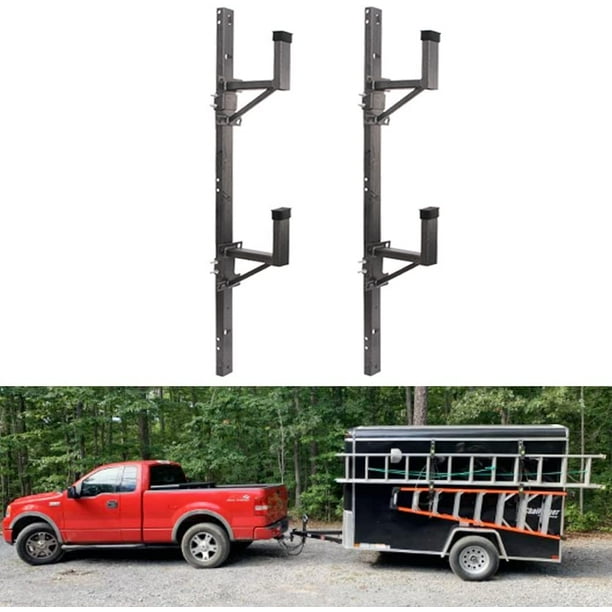 ELITEWILL Adjustable Trailer Ladder Rack Fit for Enclosed Trailer