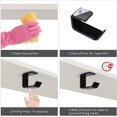 thumbnail image 3 of Rawiri Colgador para Auriculares, Colgador Acrílico Adhesivo para Auriculares para Debajo del Escritorio Colgador para Auriculares Multifuncional, Adhesivo Fuerte 3M, Negro, 3 of 5