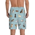thumbnail image 3 of Naloa Dog Pets Men's Short Pajama Pants, Lounge Comfort Shorts with Elasticized Waistband and Side Pockets - X-Large, 3 of 9